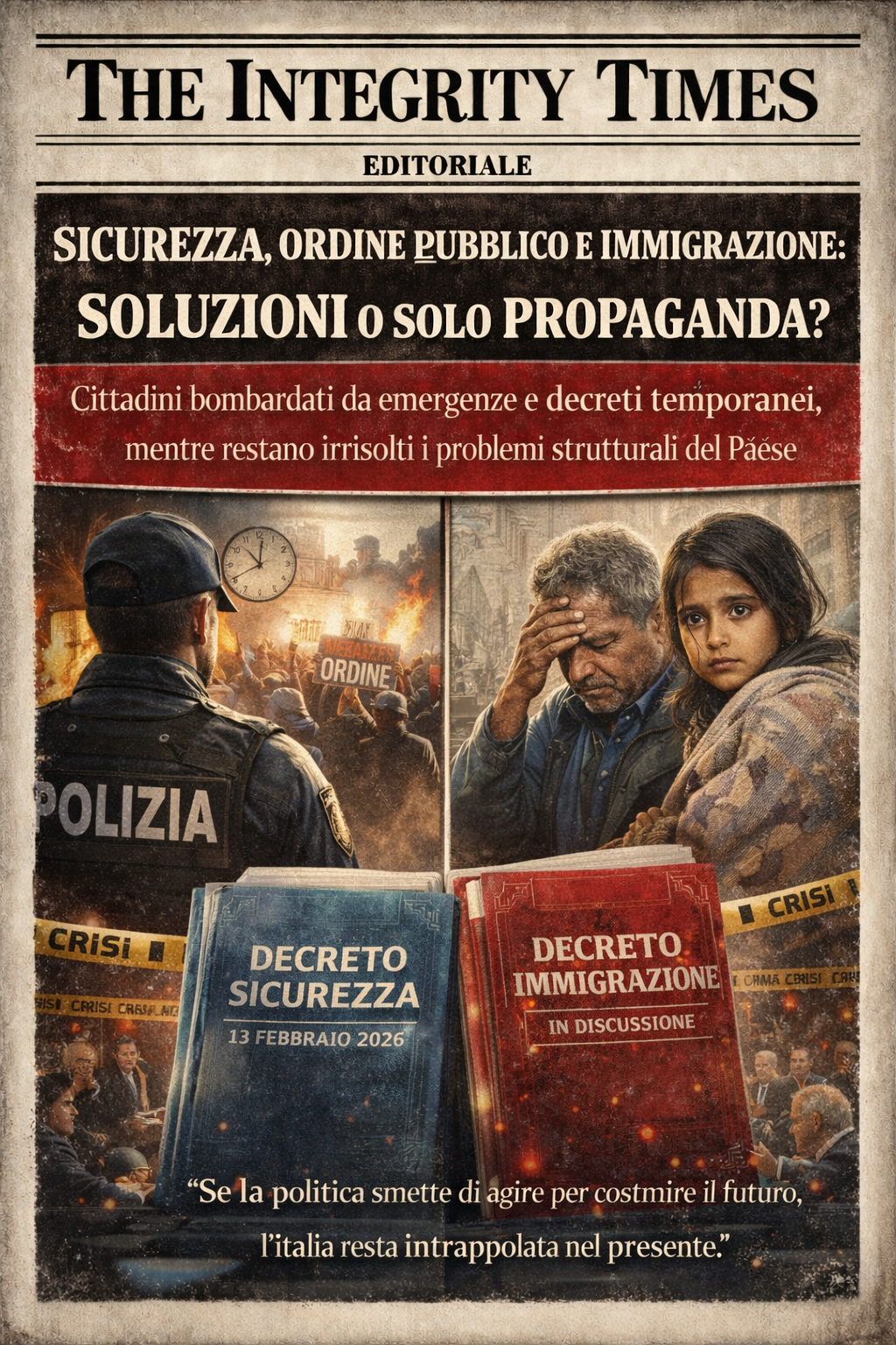 Sicurezza e immigrazione in Italia: decreti d’urgenza, propaganda o reale cambiamento?