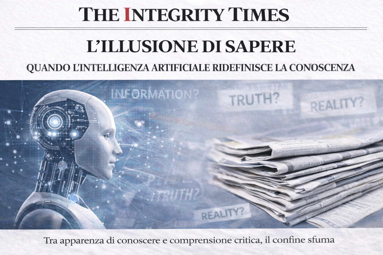 L’illusione di sapere: quando l’intelligenza artificiale ridefinisce la conoscenza