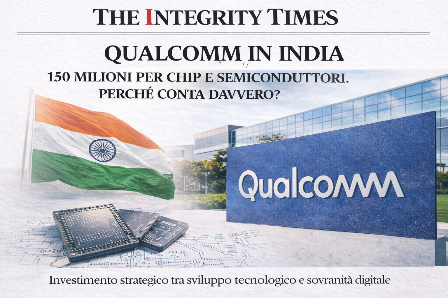 Qualcomm in India: 0 milioni per chip e semiconduttori. Perché conta davvero?