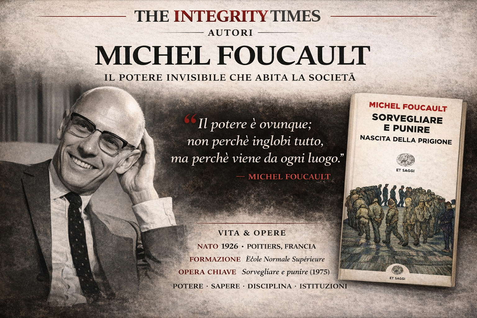 Rubrica Autori: Michel Foucault — Il potere invisibile