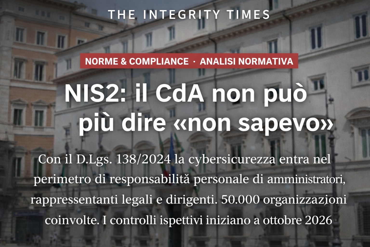 D.Lgs. 138/2024 - NIS2