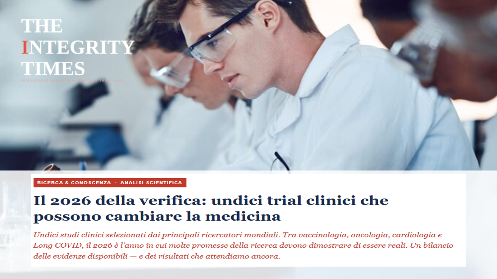 Trial clinici 2026