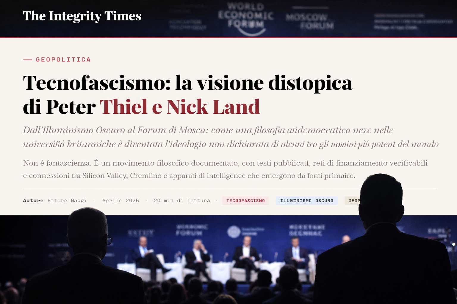 Tecnofascismo: L'ideologia non dichiarata di alcuni tra gli uomini più potenti del mondo