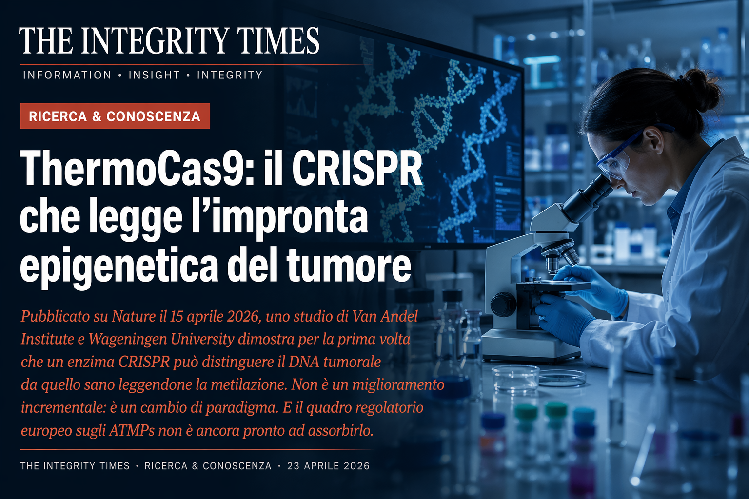 ThermoCas9 — editing epigenomico del tumore