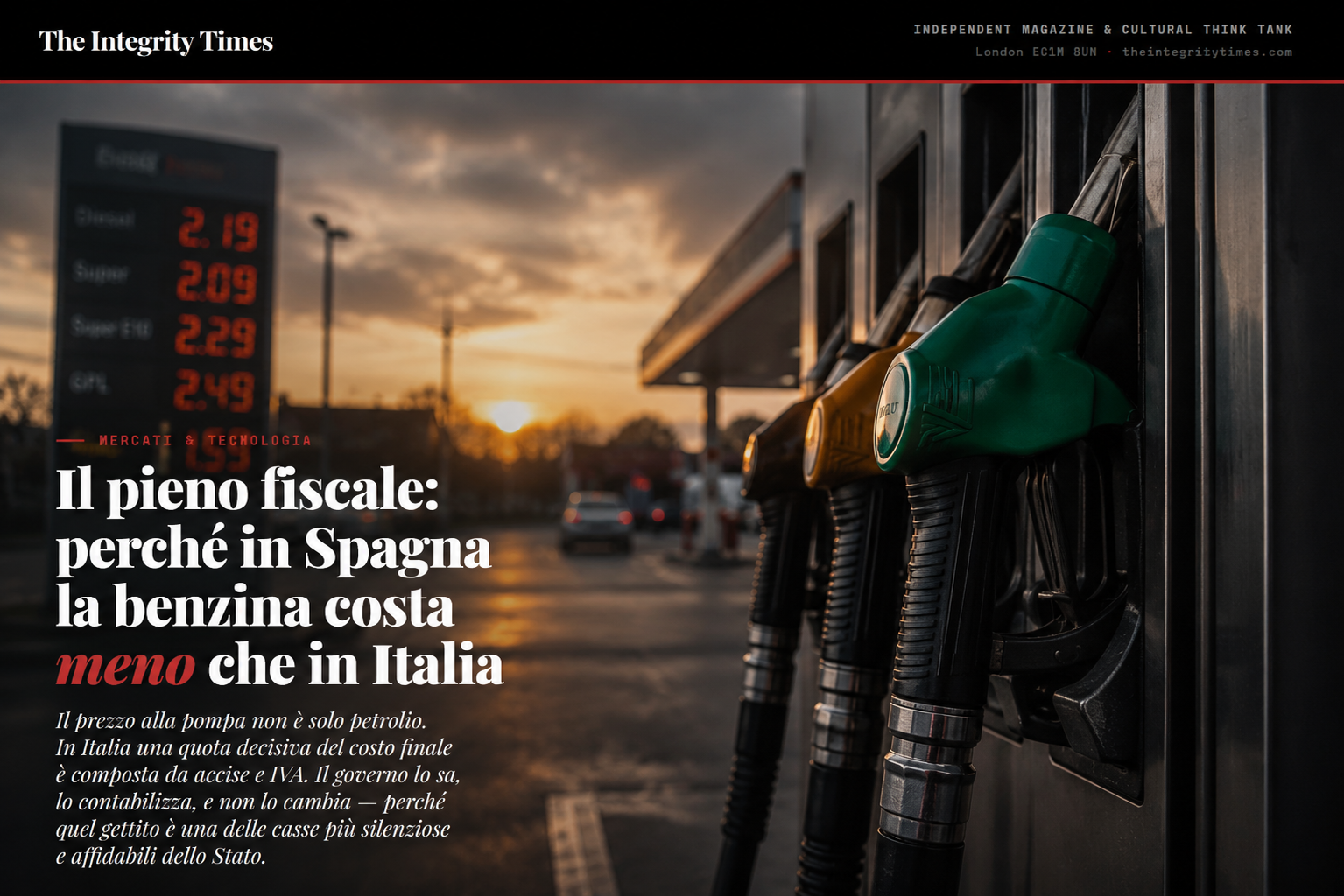 Perchè in Spagna la benzina costa meno che in Italia?